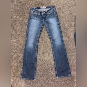 BIG STAR Women's bootcut Jeans Stretch Embroidered Pockets size 27R
